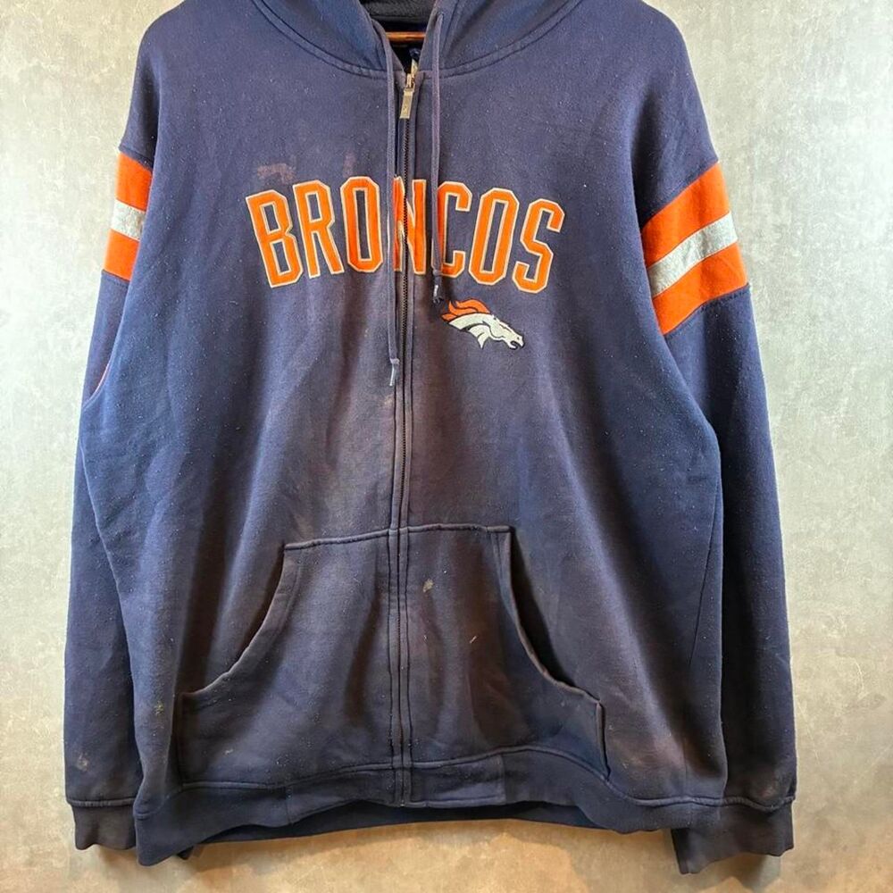 Reebok Men's Navy and Blue Hoodie